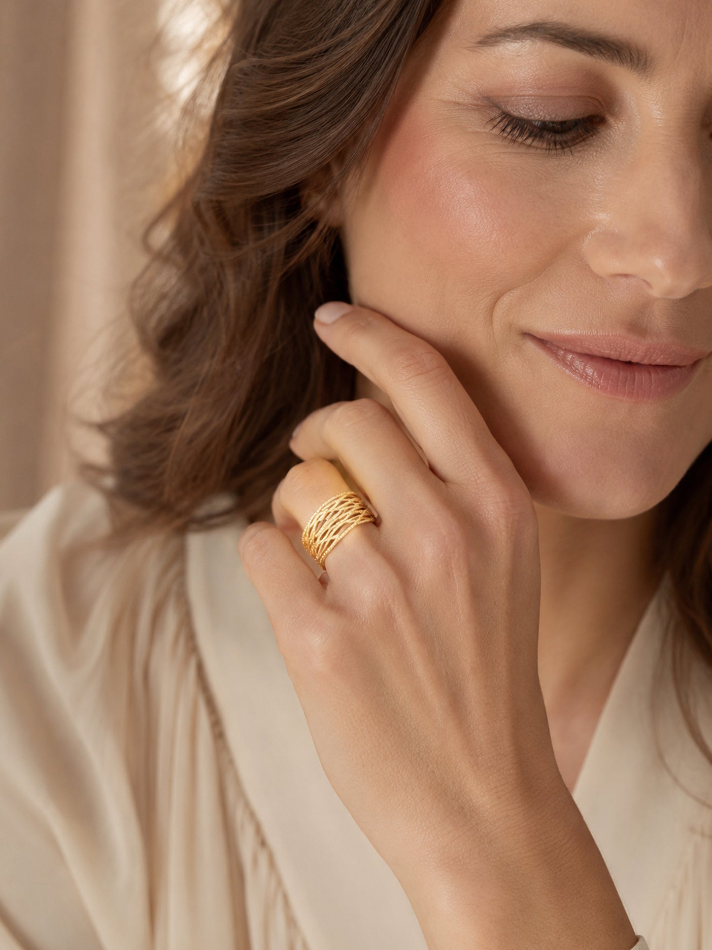 Ring „Wellengeflecht“ – verstellbar
