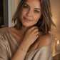 Armband „Herzfunke“ Silber – Herz-Moissanit mit Halo an feinem Armband