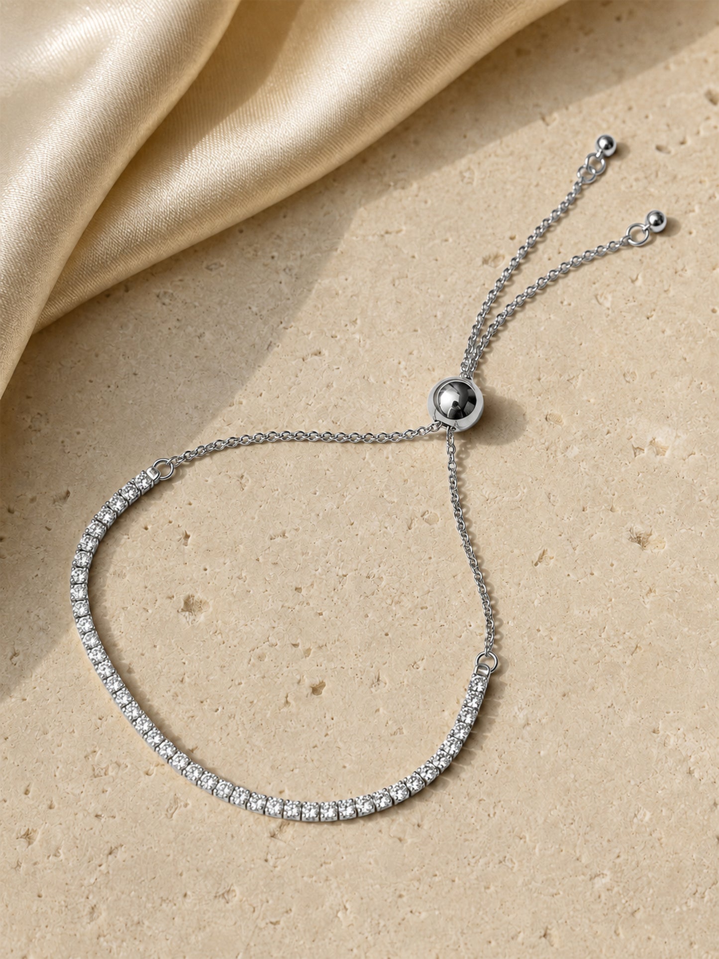 Armband „Lichtspur“ – verstellbares Tennisarmband