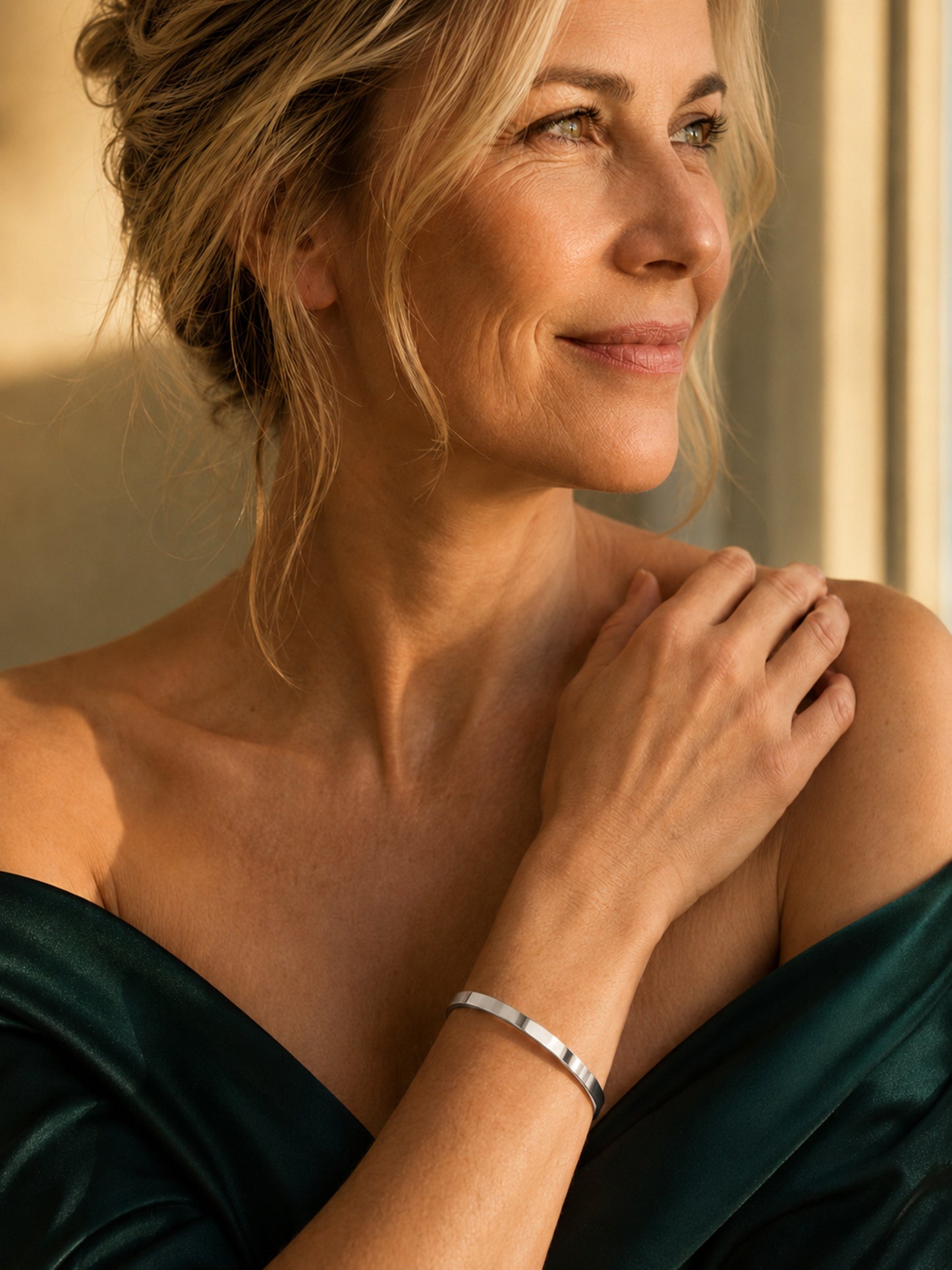 Armreif „Pure“ – Minimalistischer Edelstahl-Bangle