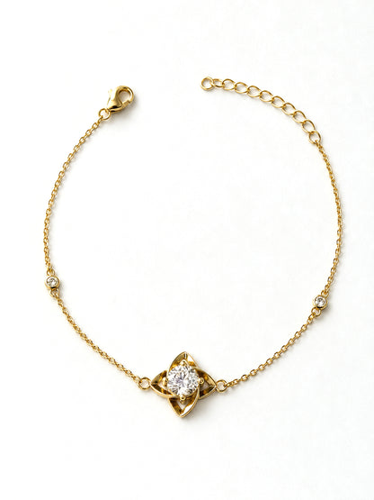 Moissanit Armband „Single Stone“ 1 ct