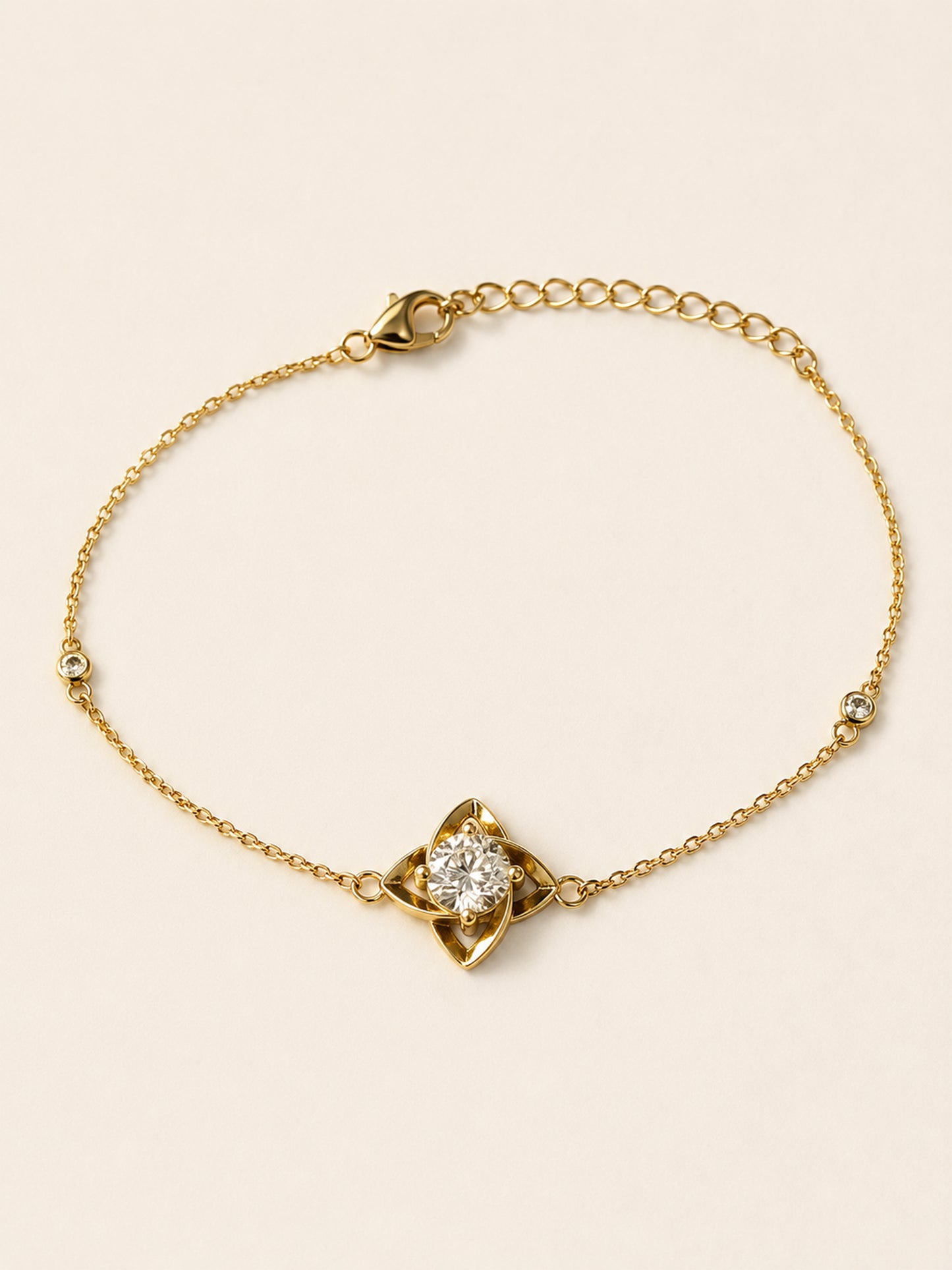 Moissanit Armband „Single Stone“ 1 ct