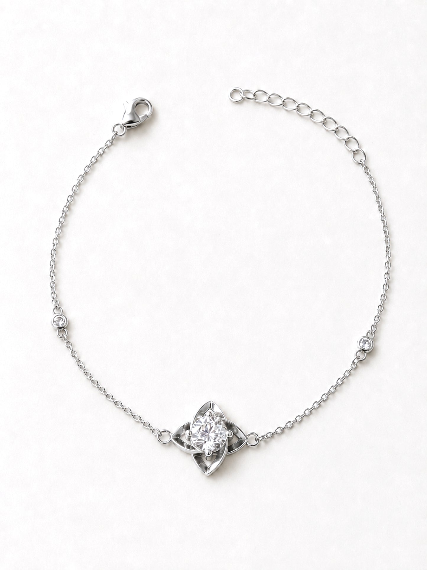 Moissanit Armband „Single Stone“ 1 ct