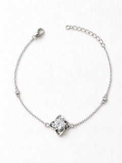 Moissanit Armband „Single Stone“ 1 ct – Silber
