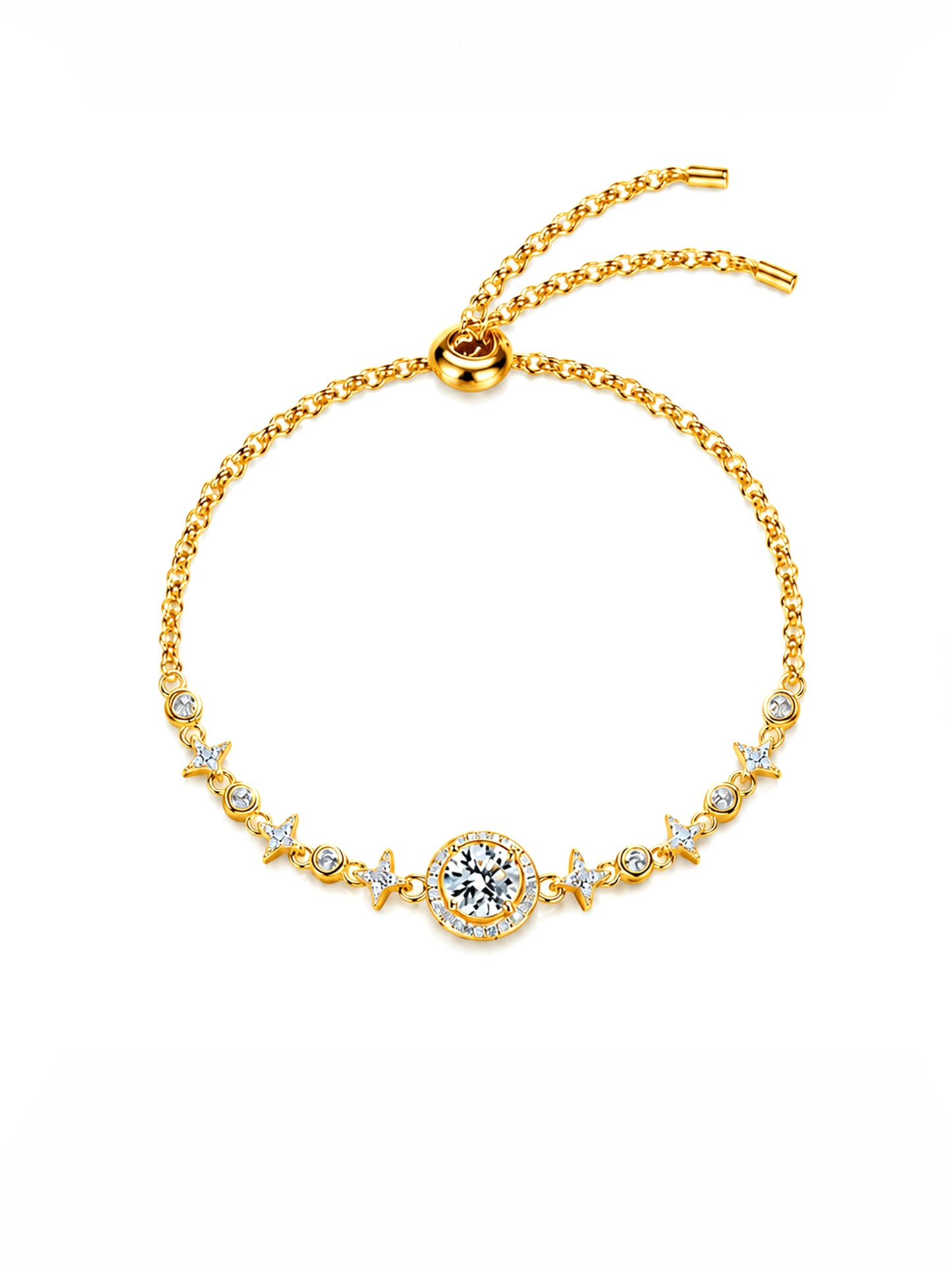 Moissanit Armband „Grace Line“ 1 ct