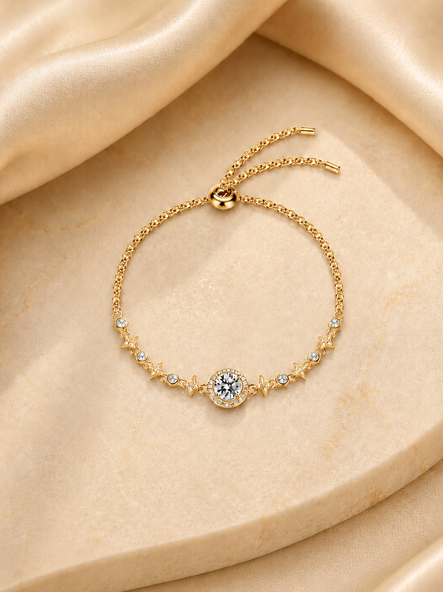 Moissanit Armband „Grace Line“ 1 ct