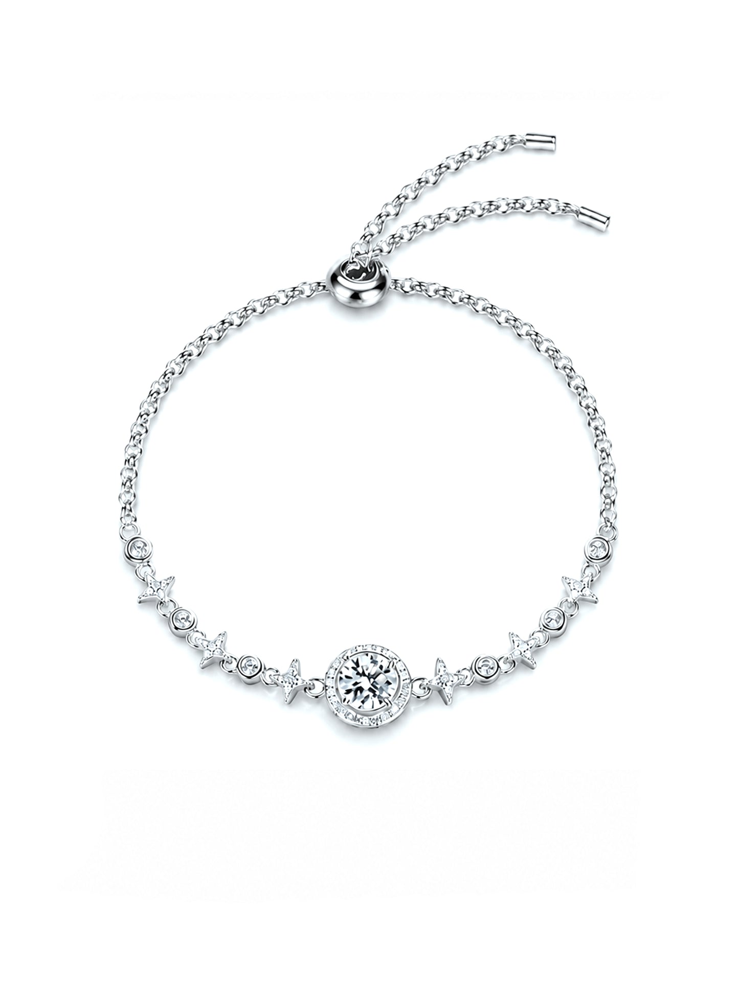 Moissanit Armband „Grace Line“ 1 ct