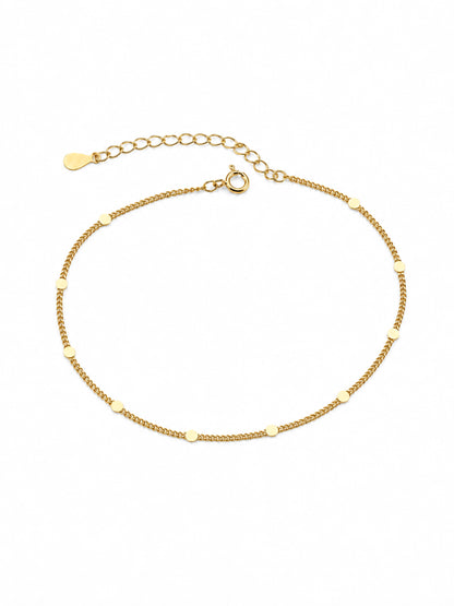 Armband „Sternpunkte“ – zarte Gliederkette mit feinen Plättchen, verstellbar