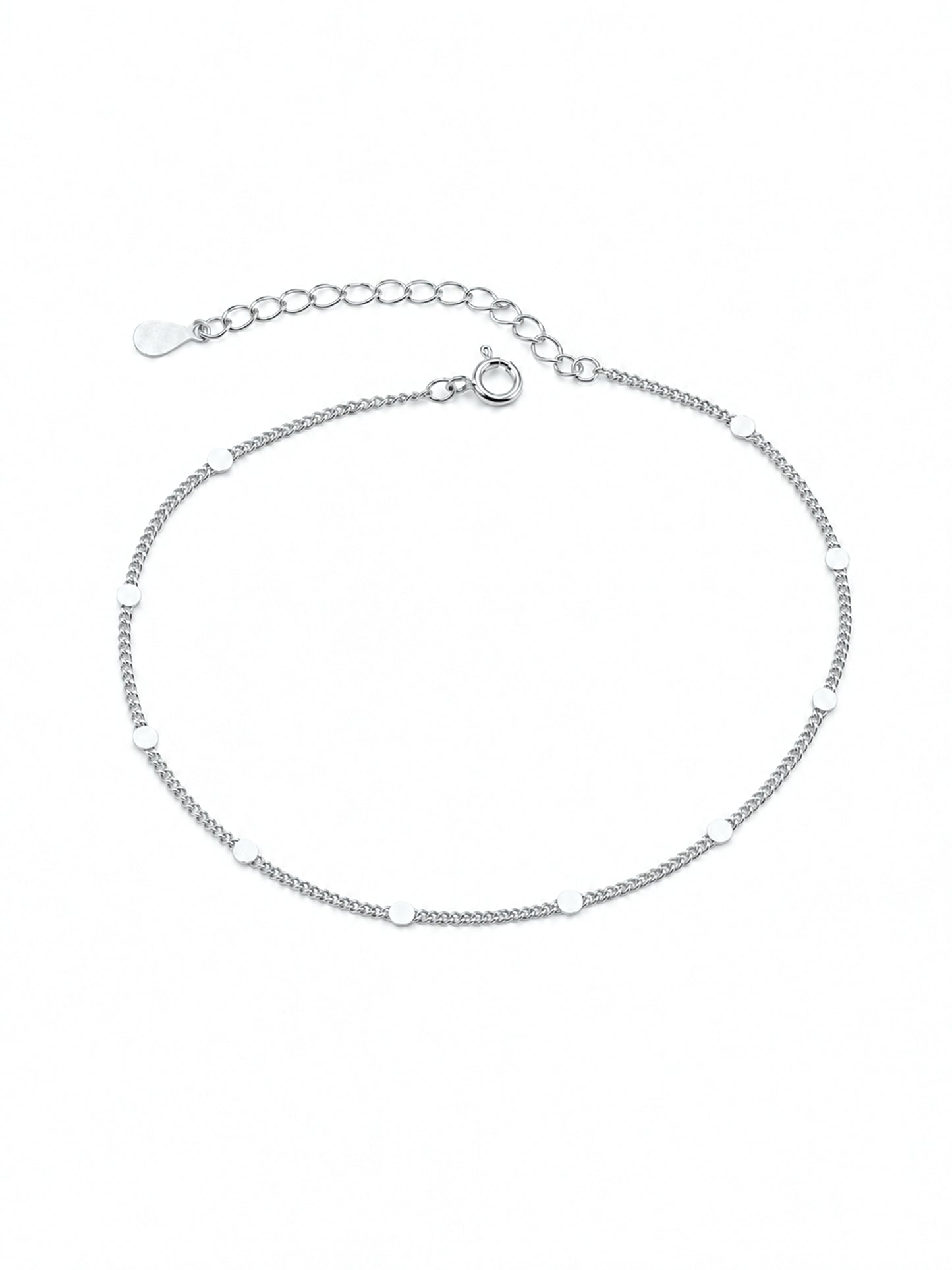 Armband „Sternpunkte“ – zarte Gliederkette mit feinen Plättchen, verstellbar