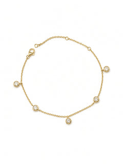 Tennis-Armband „Fine Line“ – Gold