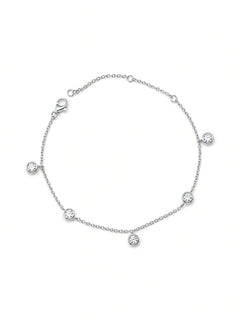 Tennis-Armband „Fine Line“ – Silber