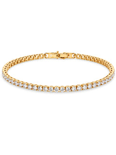 Tennisarmband „Crystal Line“ – Gold