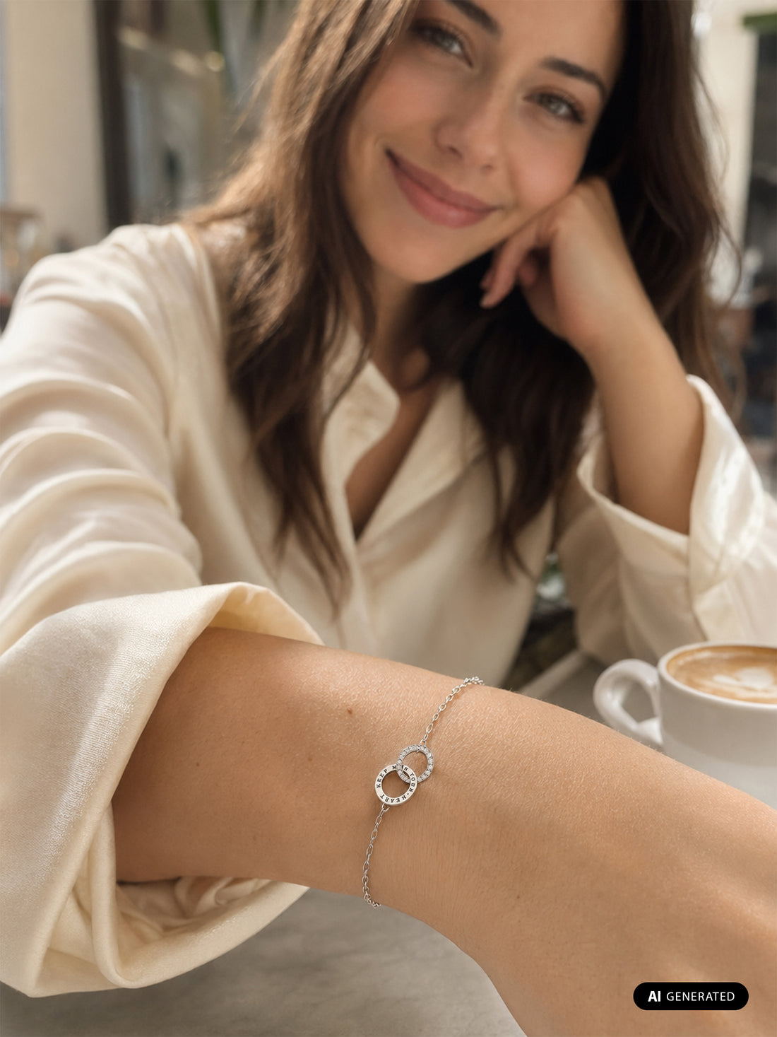 Lederarmband „Versprechen“ – Ring aus 925 Sterling Silber