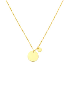 Halskette „Duo“ Double Disc - Everyday Essentials – Gold