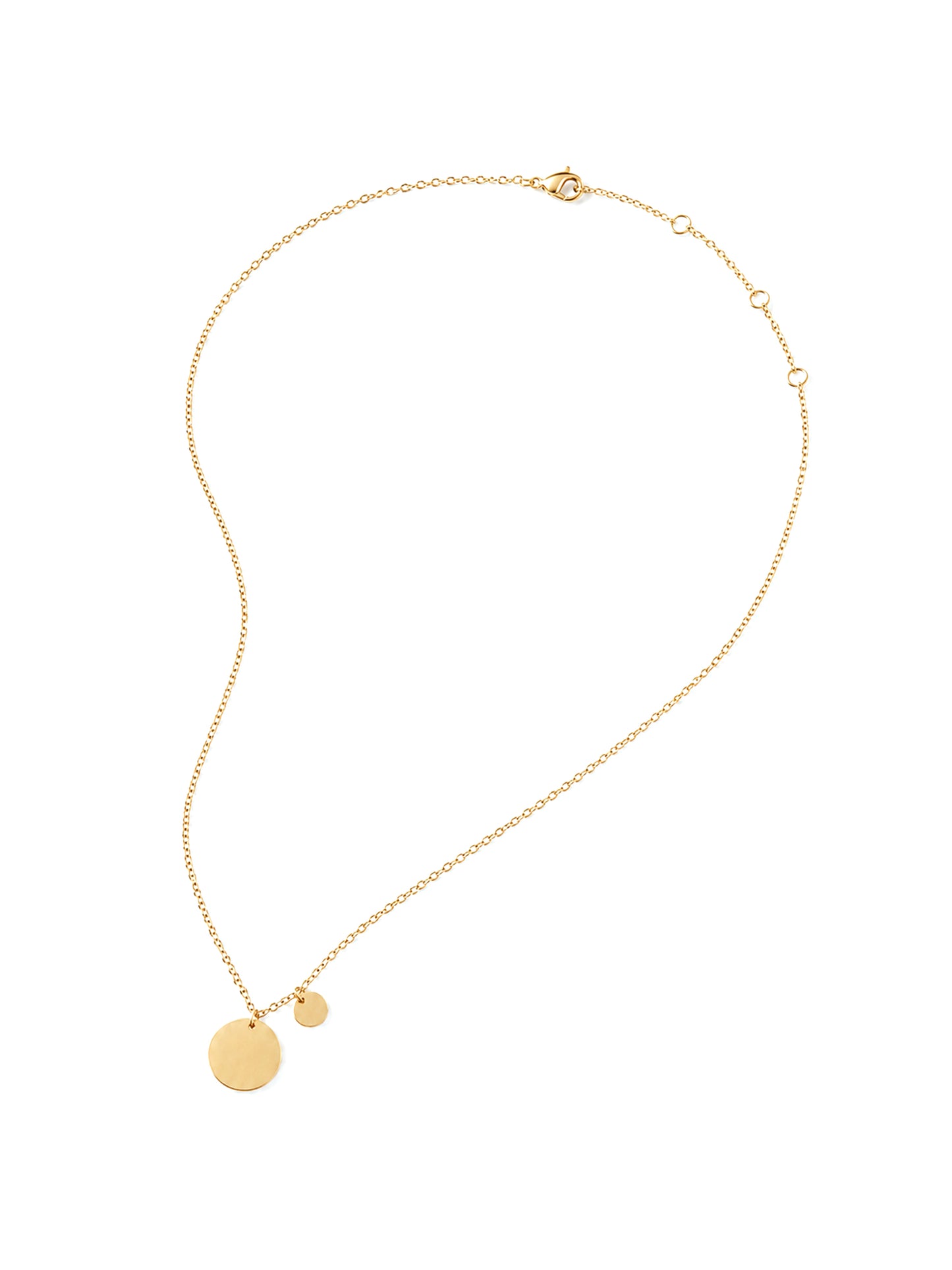 Halskette „Duo“ Double Disc - Everyday Essentials