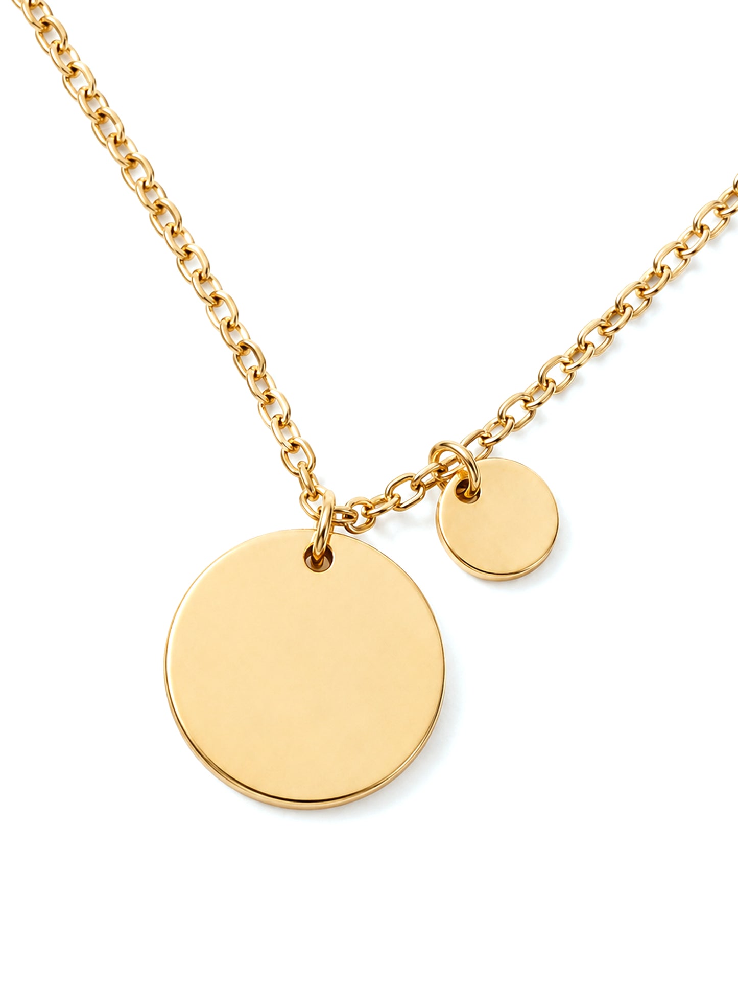 Halskette „Duo“ Double Disc - Everyday Essentials