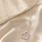 Moissanit-Halskette „Open Heart“ – Offenes Herz mit Pavé (0,3 ct)