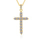Moissanit-Anhänger Kreuz 1,2ct