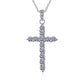 Moissanit-Anhänger Kreuz 1,2ct