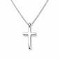 Kette „Kreuzruhe“ – Venezianerkette mit schlichtem Kreuz-Anhänger – Silber