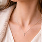 Kette „Kreuzruhe“ – Venezianerkette mit schlichtem Kreuz-Anhänger – Silber