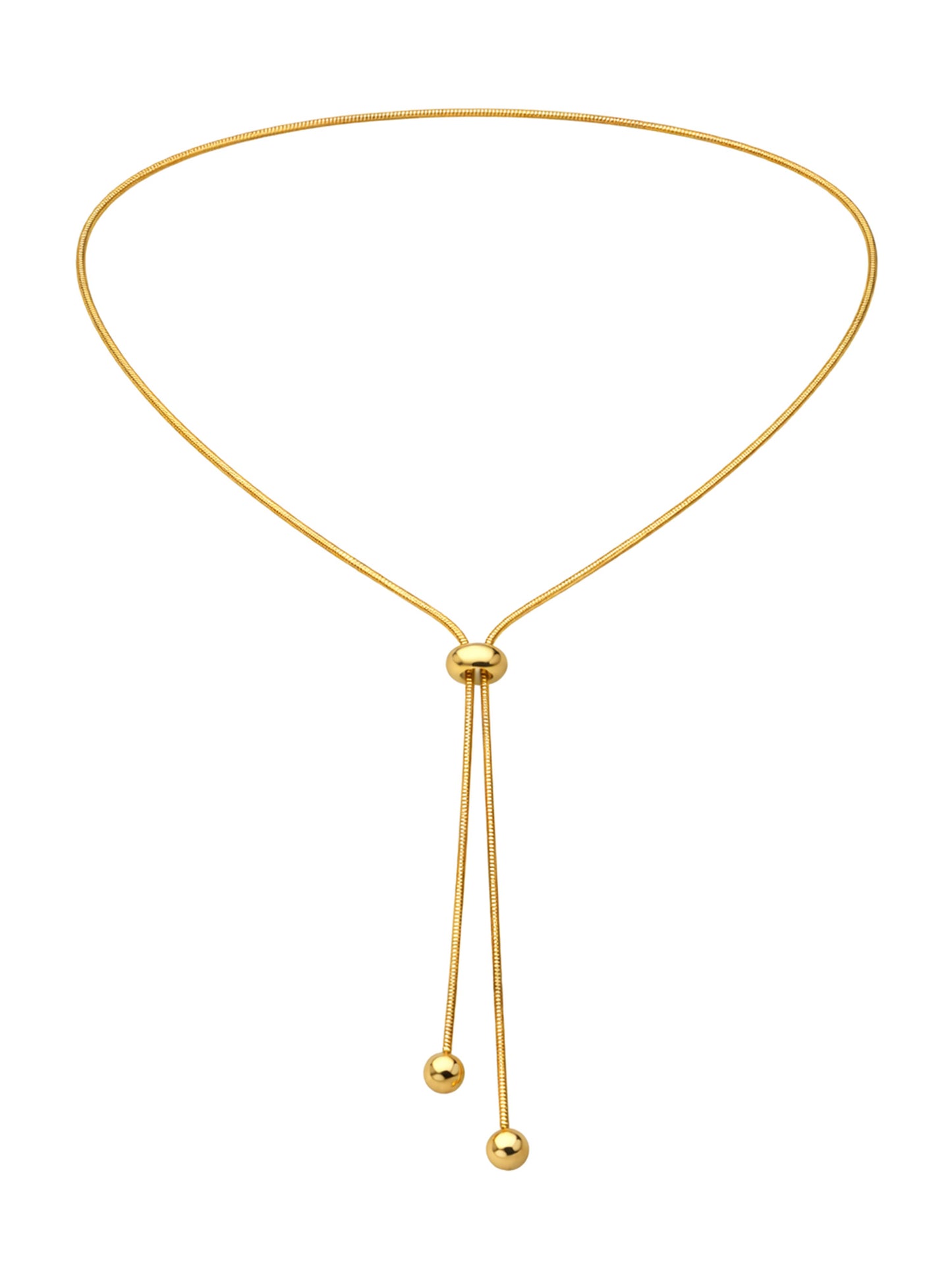 Y-Halskette „Lariat Glide“ – Verstellbarer Slider