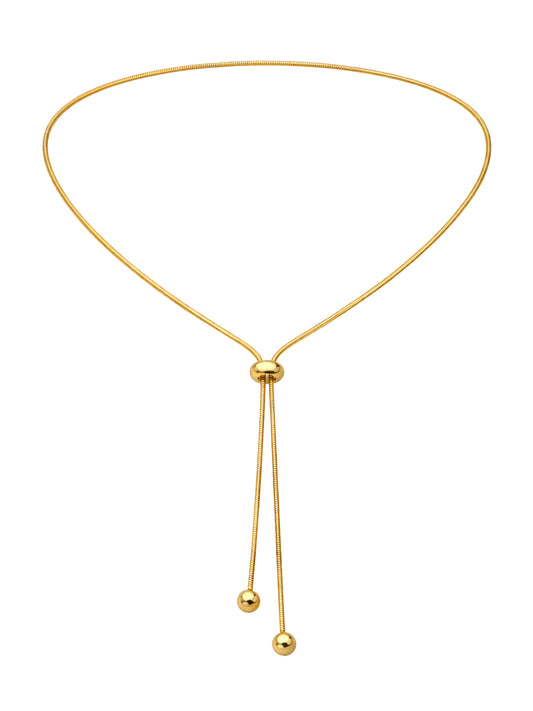 Y-Halskette „Lariat Glide“ – Verstellbarer Slider