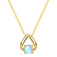 Opal Halskette „Aurora Drop“