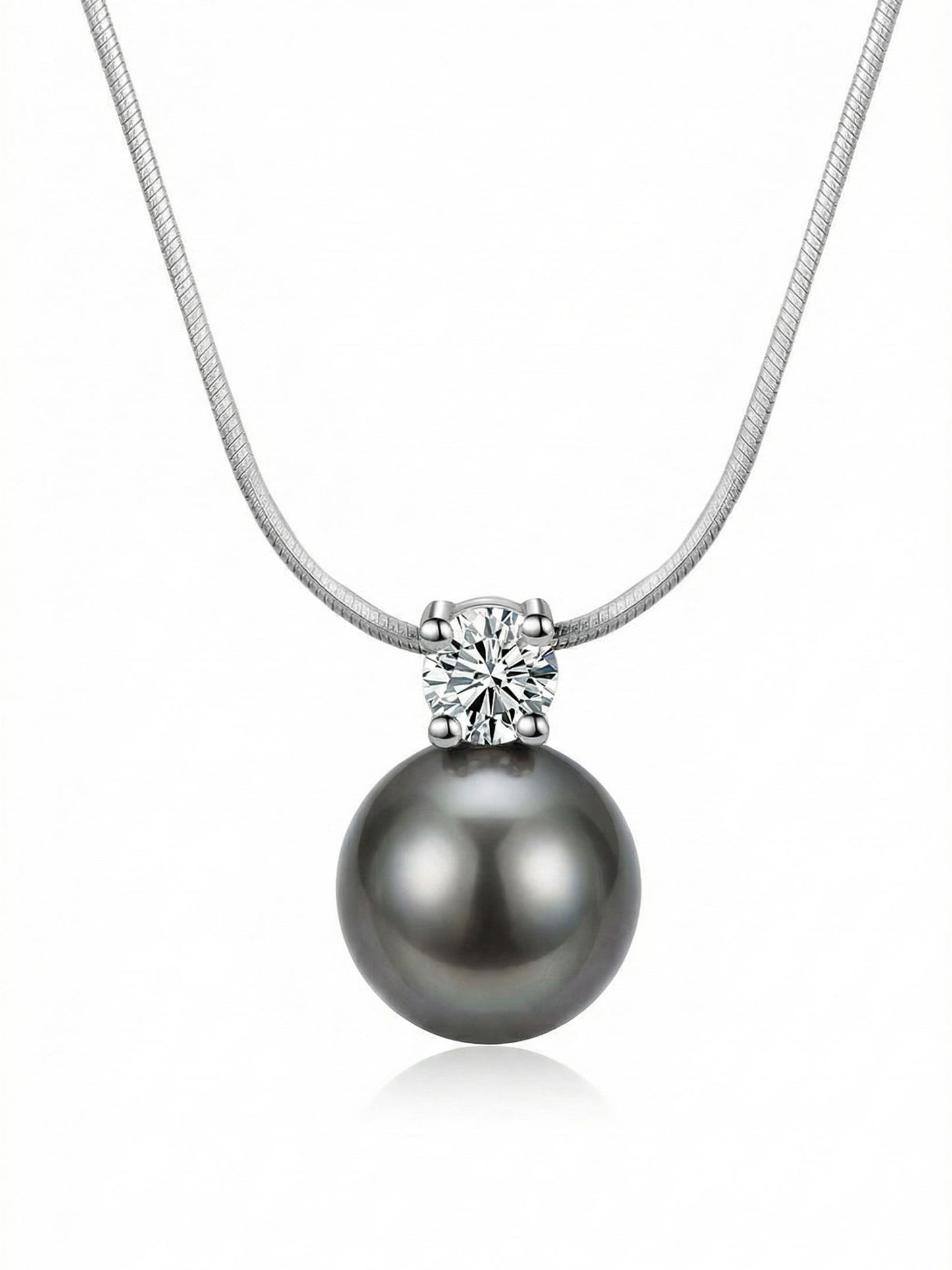 Perlenkette „Luna Pearl“ – Zirkonia-Solitär