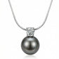 Perlenkette „Luna Pearl“ – Zirkonia-Solitär