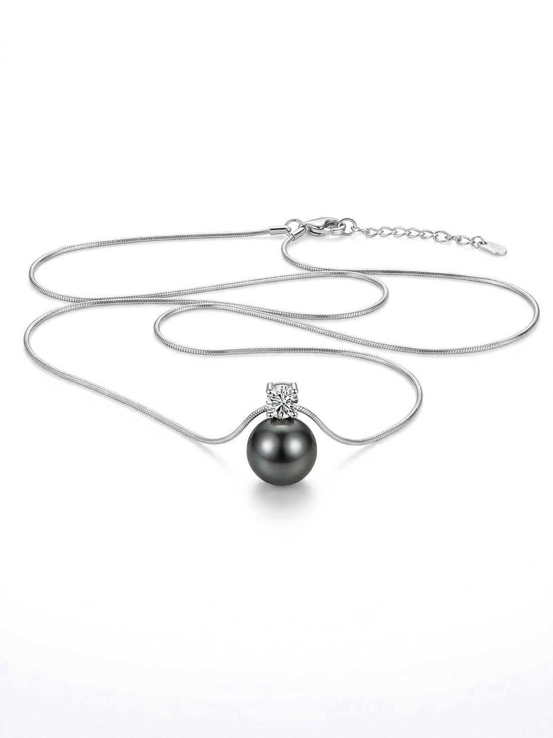 Perlenkette „Luna Pearl“ – Zirkonia-Solitär