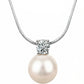 Perlenkette „Luna Pearl“ – Zirkonia-Solitär