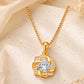 Moissanit Halskette „Eleganter Solitär“ 1 ct