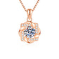 Moissanit Halskette „Eleganter Solitär“ 1 ct