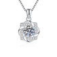 Moissanit Halskette „Eleganter Solitär“ 1 ct