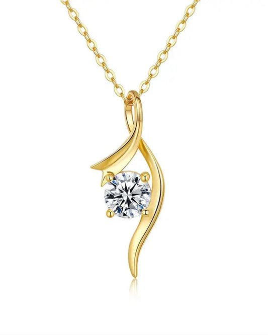 Moissanit Halskette Swing – Eleganz in Bewegung