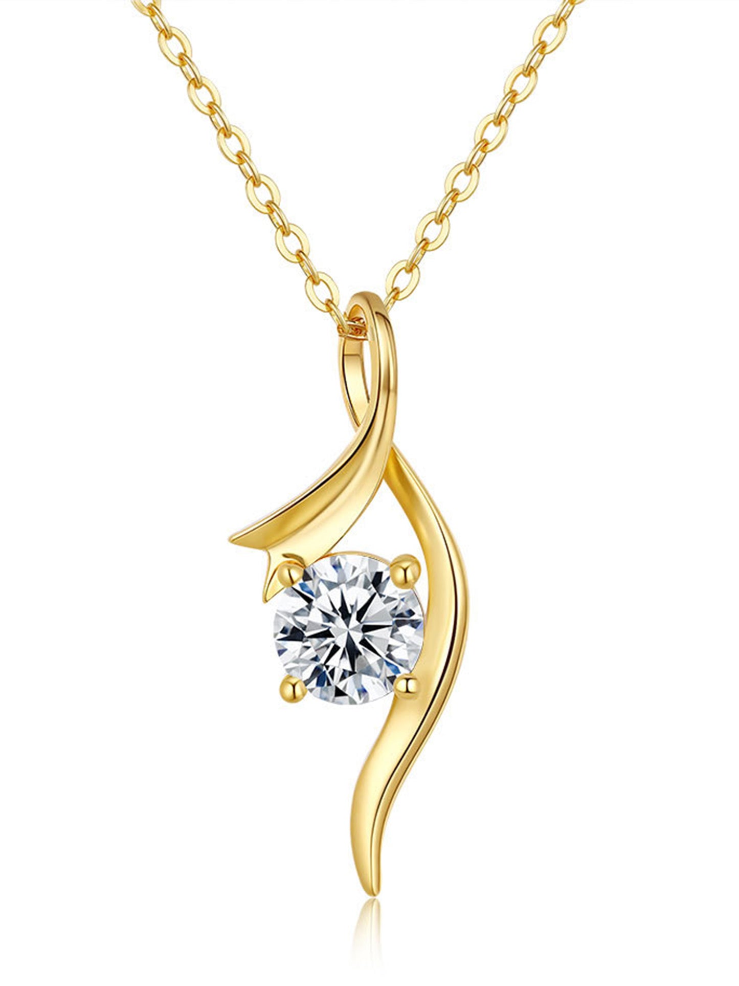 Moissanit Halskette Swing – Eleganz in Bewegung