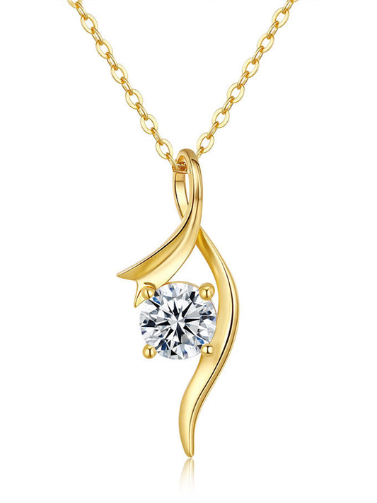 Moissanit Halskette Swing – Eleganz in Bewegung