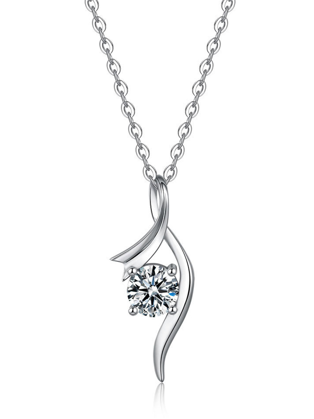 Moissanit Halskette Swing – Eleganz in Bewegung