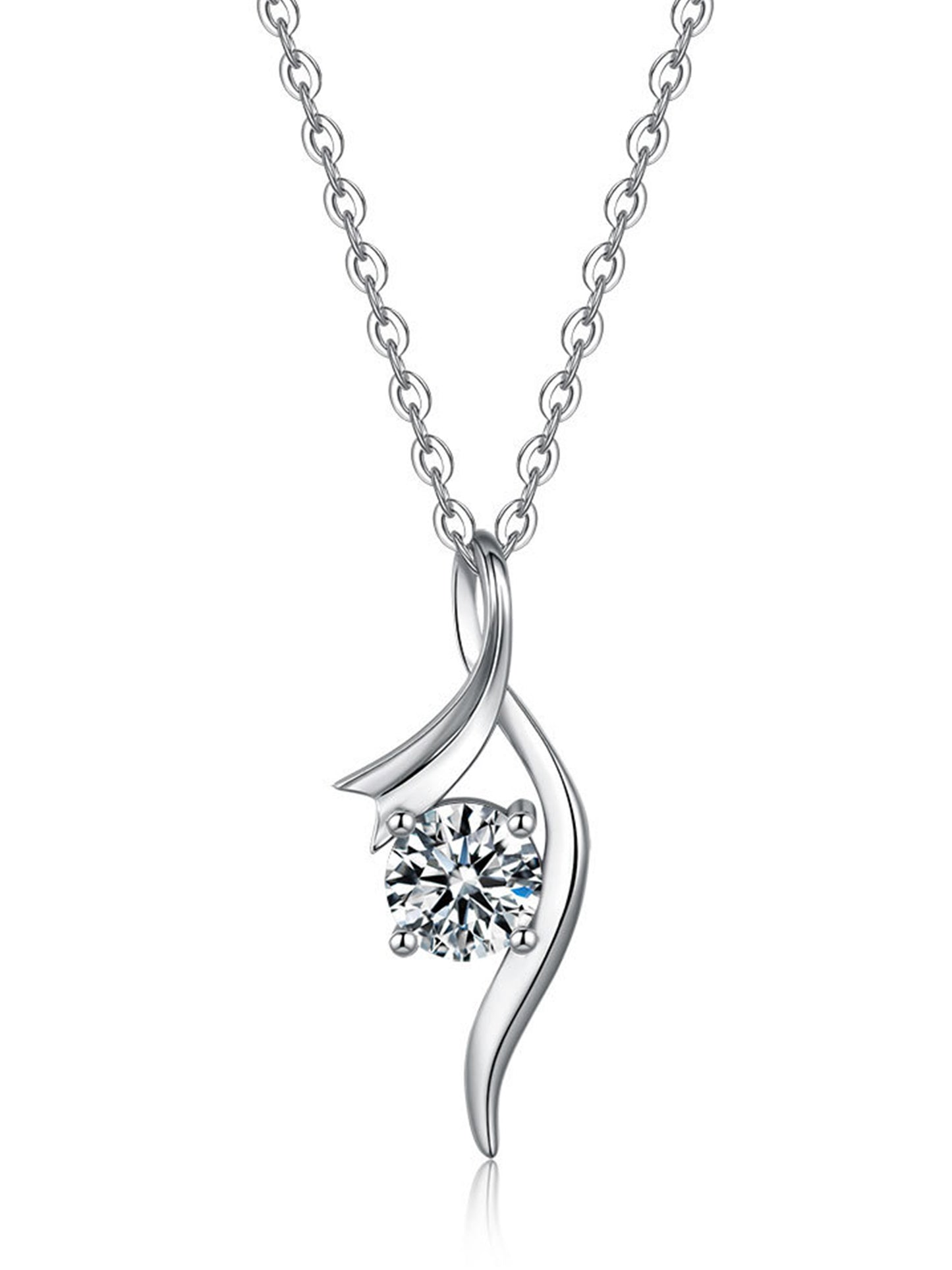 Moissanit Halskette Swing – Eleganz in Bewegung