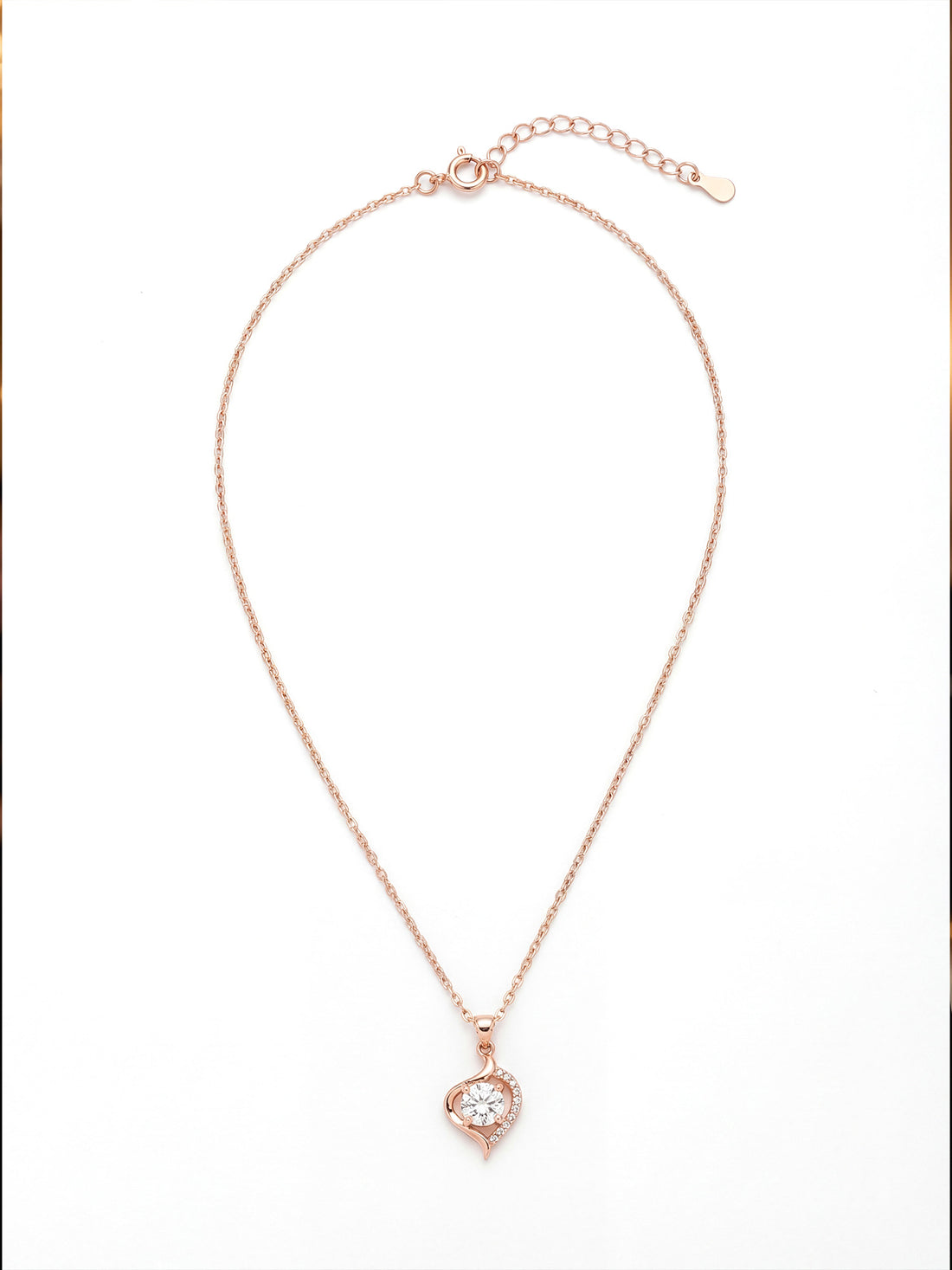 Moissanit Anhänger „Twist“ 1ct