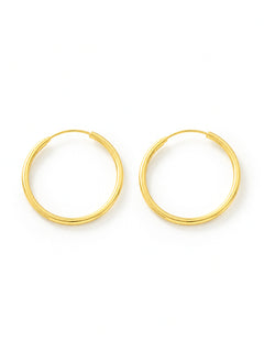 Creolen „Alltagsglanz“ – 30 mm – 925 Sterling Silber – Gold