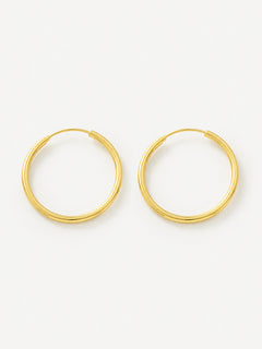 Creolen „Alltagsglanz“ – 30 mm – Gold
