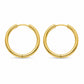Creolen „Feinglanz“ – klassisch rund, 23 mm, clean