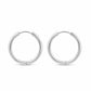Creolen „Feinglanz“ – 23 mm, 925 Sterling Silber