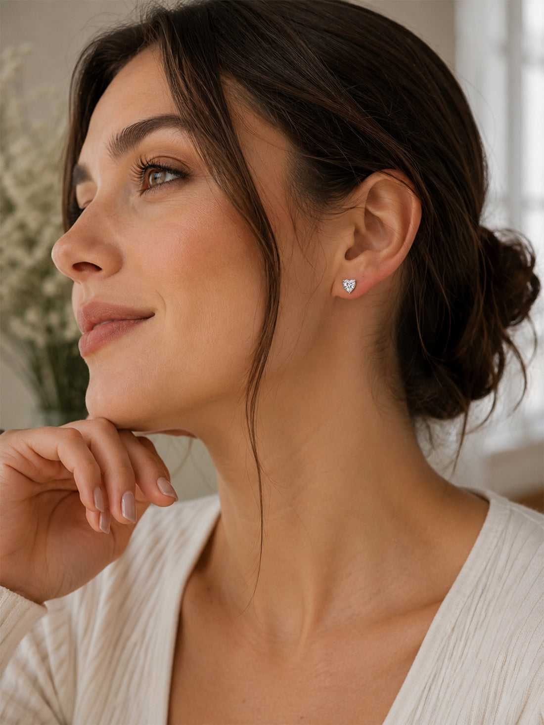 Ohrstecker „Amour“ (Herz 1,0 ct x2)