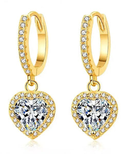 Ohrstecker „Coeur Classic“ (Herz 1,0 ct x2) – Gold
