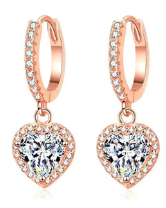 Ohrstecker „Coeur Classic“ (Herz 1,0 ct x2) – Roségold