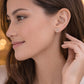 Herz Ohrstecker Herzkranz mit Zirkonia – Silber oder Gold – 925 Sterling Silber