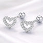 Herz-Ohrstecker „Herzkranz“ – Zirkonia-Herz, romantisch elegant